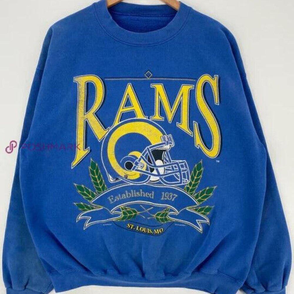 St Louis Rams 1937 Retro Football Logo Fan Sweatshirt